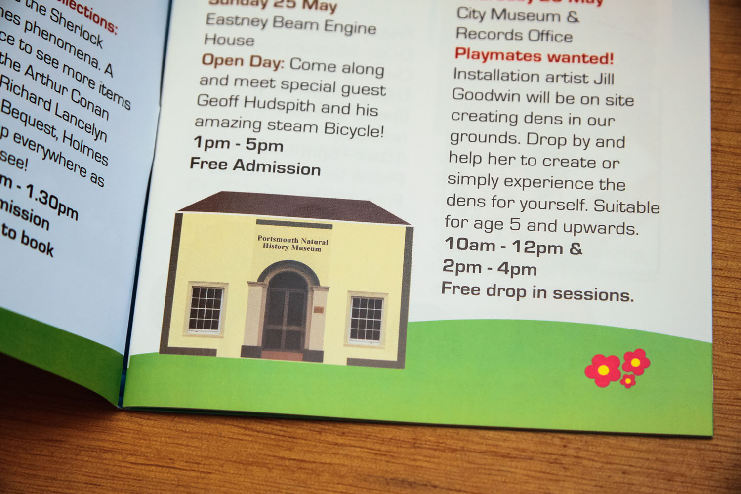 Portsmouth City Museums Events branding and leaflets