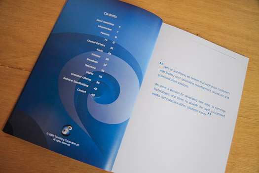 Corporate book design